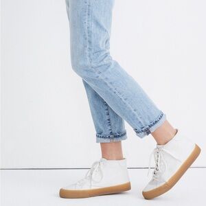 Madewell Sidewalk High-Top Sneakers Canvas Shoes